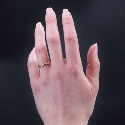 Bague 49 Fine alliance or jaune 58 Facettes 13-293