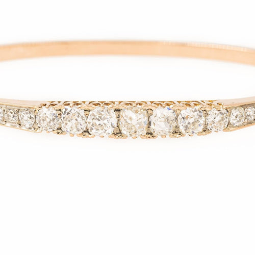 Bracelet Bracelet Jonc Or rose Diamant 58 Facettes 2112653CN