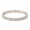 Bague 51 Bague demi alliance Or blanc Diamant 58 Facettes 2403196CN