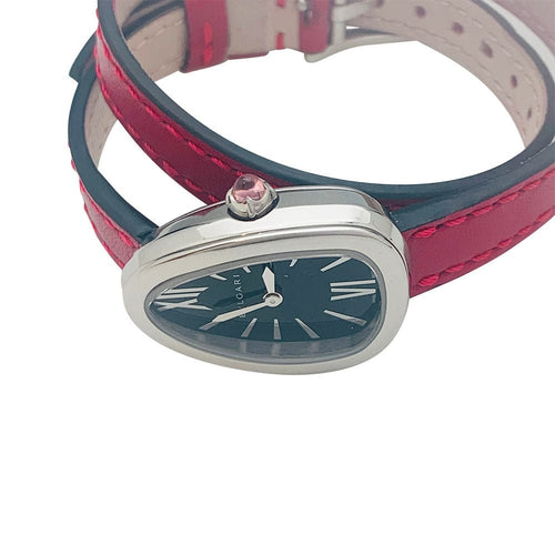 Montre Montre Bulgari "Serpenti" en acier, cuir. 58 Facettes 31326