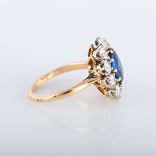 Bague 51 Bague Pompadour Saphir Diamants 58 Facettes