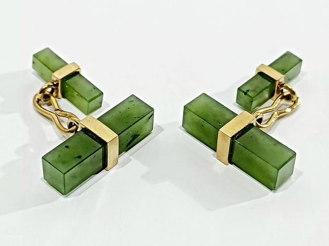 Boutons de manchette Boutons De Manchette Or Et Jade 58 Facettes 3083/1