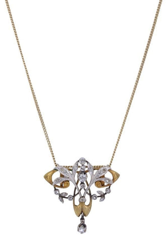 Collier COLLIER ART-NOUVEAU DIAMANTS 58 Facettes 073601