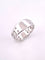 Bague 54 Bague en or blanc, diamants 58 Facettes