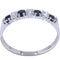 Bague 53 DEMI-ALLIANCE SAPHIRS ET DIAMANTS 58 Facettes 063401