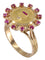 Bague 57 AUGIS - BAGUE MÉDAILLE D'AMOUR SAPHIRS DIAMANT 58 Facettes 075871