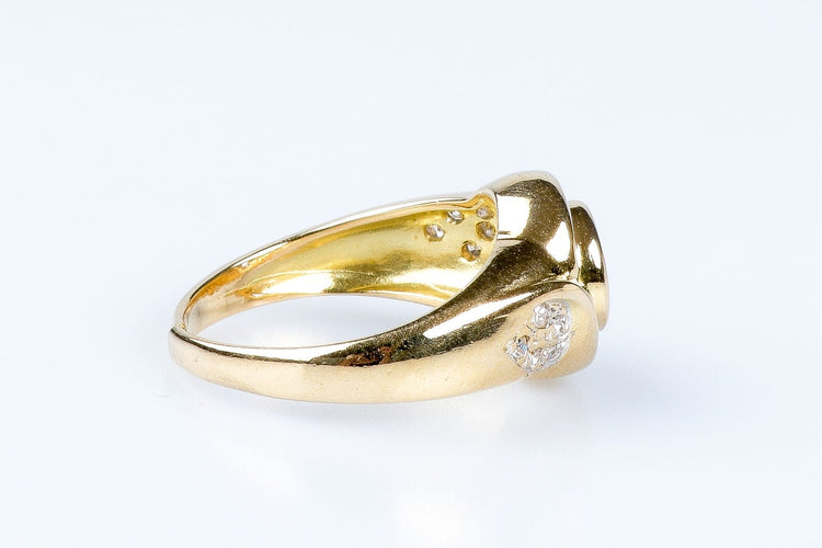 Bague Bague améthyste diamant en or jaune 58 Facettes VNLP16-306-11