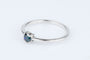 Bague Bague solitaire diamant fancy blue en or blanc 58 Facettes 53072-52-28
