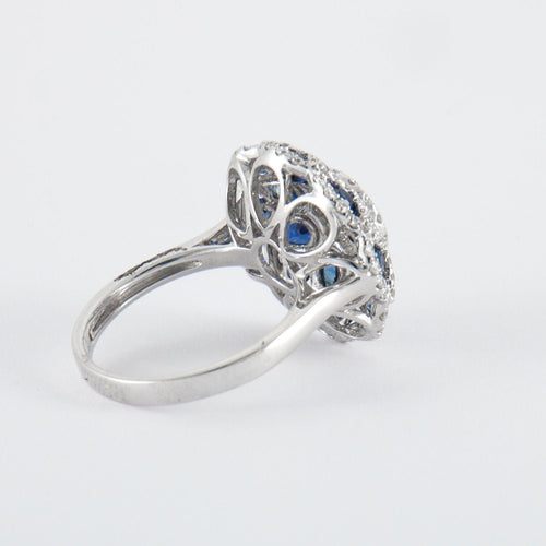 Bague 53 Bague Empire Saphir Diamants 58 Facettes 2.118