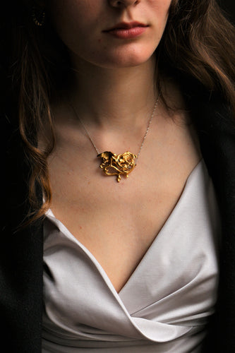 Broche Broche-Pendentif Chimère Art Nouveau 58 Facettes 448