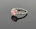 Bague Bague solitaire Platine et Diamant de synthèse rose 58 Facettes