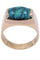 Bague CHEVALIÈRE TURQUOISE 58 Facettes 064911