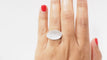 Bague 52.5 Bague feuille en Or blanc & Diamants 58 Facettes 18487