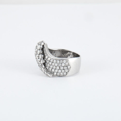 Bague 55 Bague large Diamants 58 Facettes