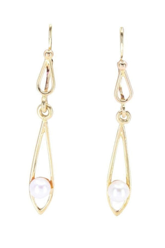 Boucles d'oreilles BOUCLES D'OREILLES PENDANTES PERLES 58 Facettes 062501