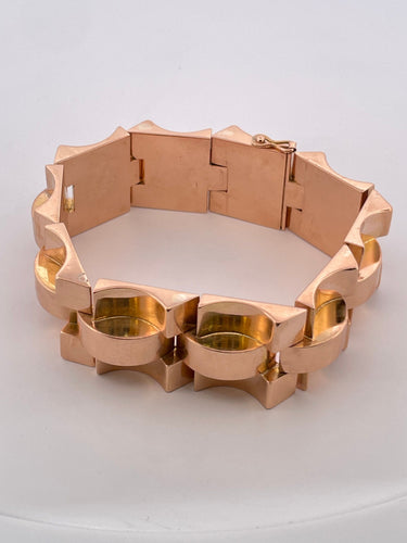 Bracelet Bracelet Tank en or jaune 58 Facettes