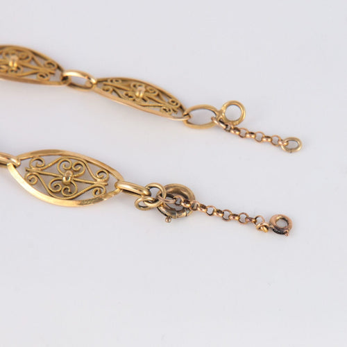 Bracelet Bracelet années 20 maille filigranée or 58 Facettes