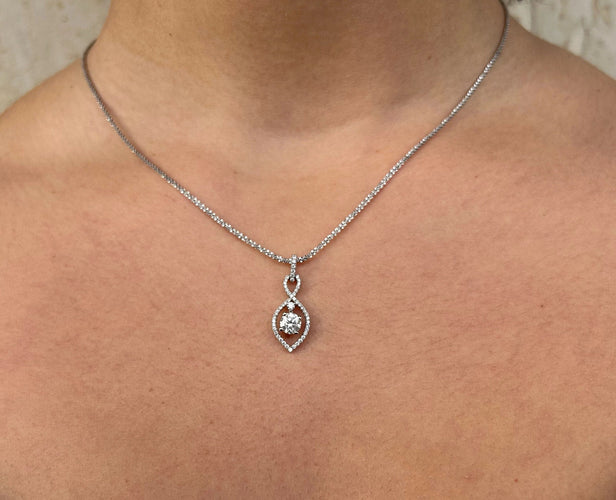 Collier COLLIER PENDENTIF OR & DIAMANTS 58 Facettes BO/220106