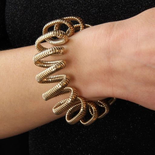 Bracelet Bracelet tubogas en spirale vermeil 58 Facettes N23BR1296