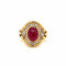 Bague 56 Bague cocktail Diamants Rubis 58 Facettes