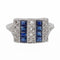 Bague 55.5 Bague Bandeau Platine Diamant 58 Facettes 2542735CN