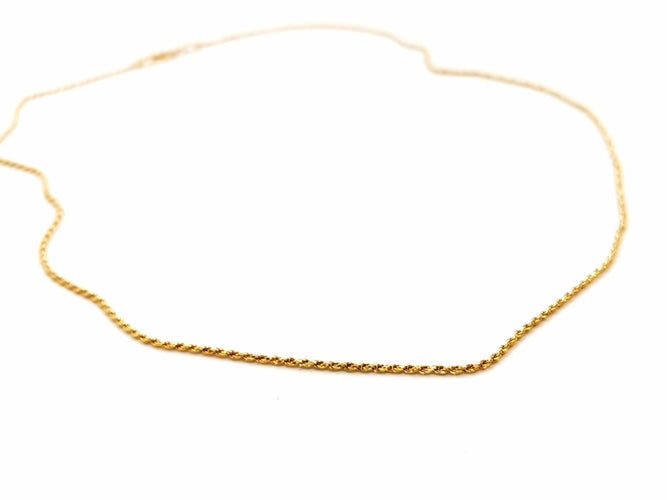 Collier Collier Maille corde Or jaune 58 Facettes 1629157CN