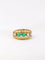 Bague Bague jarretière vintage émeraudes et diamants 58 Facettes J33