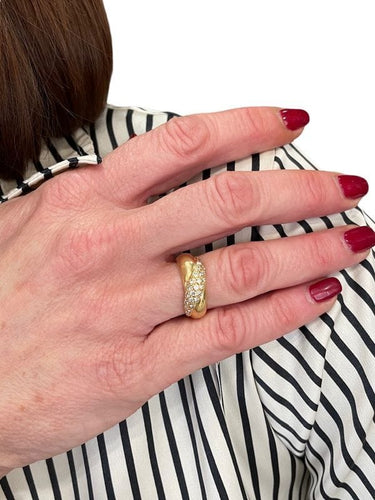 Bague BAGUE JONC DIAMANTÉ 58 Facettes 045761