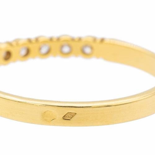 Bague 55 Bague Alliance Or jaune Diamant 58 Facettes 578391CD