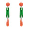 Boucles d'oreilles Pendants d'oreilles corail jades diamants 58 Facettes 22-189