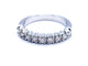 Bague 53 Bague Demie alliance Or blanc Diamant 58 Facettes 578775RV