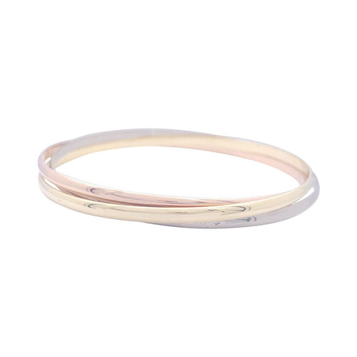 Bracelet Bracelet Cartier, "Trinity", trois tons d'or. 58 Facettes 33329