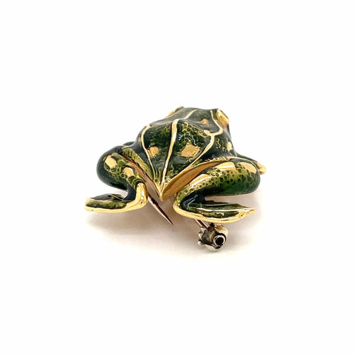 Broche TIFFANY & CO 6 Pendentif/broche grenouille Email Diamants 58 Facettes