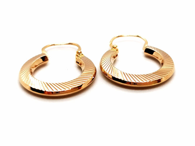 Boucles d'oreilles Boucles d'oreilles Créoles Or rose 58 Facettes 1649067CN