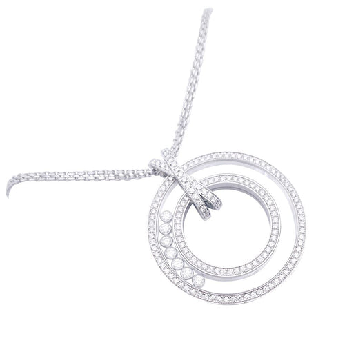 Collier Collier Chopard, "Happy Diamonds", or blanc, diamants. 58 Facettes 32622