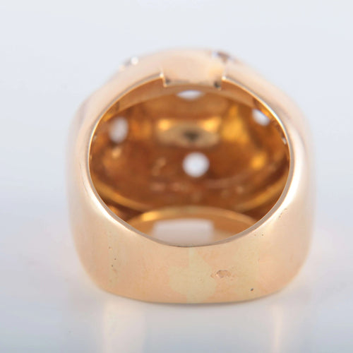 Bague 45 Bague Boule Pierres blanches serti étoile 58 Facettes 1