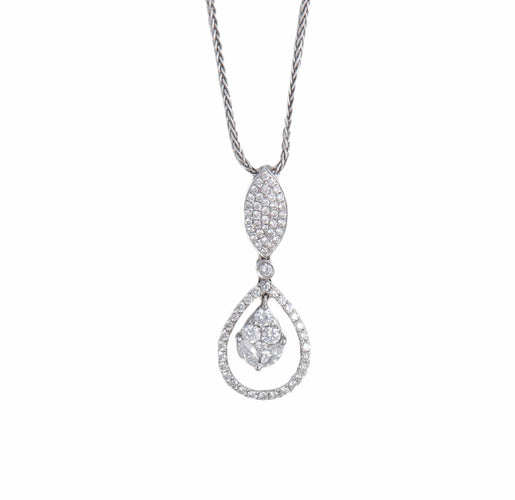 Collier COLLIER "AURORA" OR & DIAMANTS 58 Facettes BO/220053