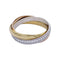 Bague 48 Bague Cartier, "Trinity", 3 ors, diamants. 58 Facettes 32462