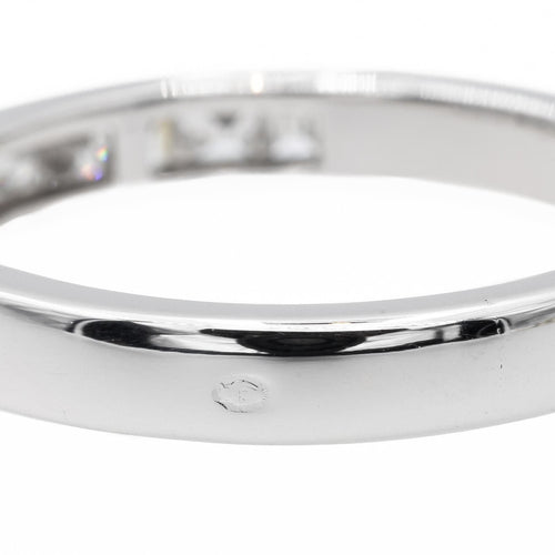 Bague 51.5 Bague Demi alliance Or blanc Diamant 58 Facettes 2618254CN