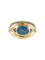 Bague Or Jaune / Saphir / 51 BAGUE " BLUE-EYE" OR & PIERRES 58 Facettes BO/220013