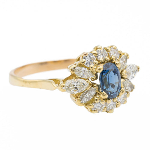 Bague 57 Bague Or jaune Saphir 58 Facettes 1680646CN