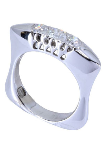 Bague Bague jarretière moderne diamants 58 Facettes 062261