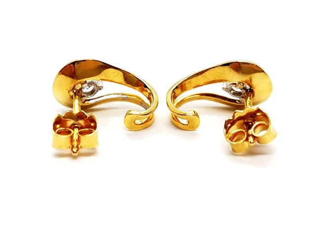 Boucles d'oreilles Boucles d'oreilles Or jaune Diamant 58 Facettes 1179562CD