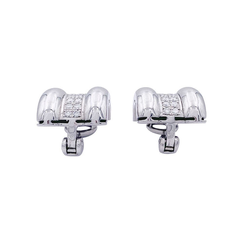 Boucles d'oreilles Boucles d'oreilles Chopard, "Strada", or blanc, diamants. 58 Facettes 33112
