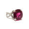 Bague Bague en Or blanc, rubellite & diamants 58 Facettes