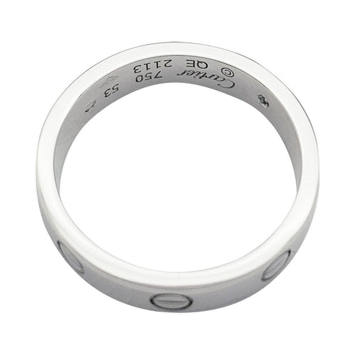 Bague 53 Bague Cartier "Love" en or blanc, diamant. 58 Facettes 31947
