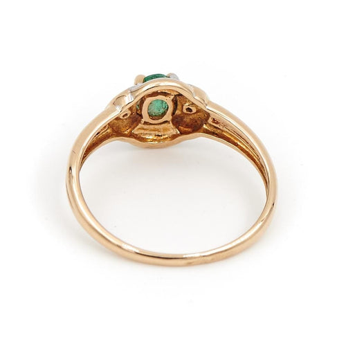 Bague 47 Bague Or jaune Emeraude 58 Facettes 1732353CN