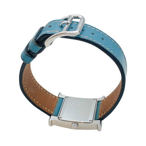 Montre Montre Hermès modèle "Heure H", acier sur cuir. 58 Facettes 31237