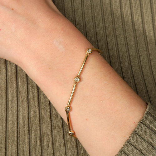 Bracelet BRACELET "LIO" OR & DIAMANTS 58 Facettes B0/220060