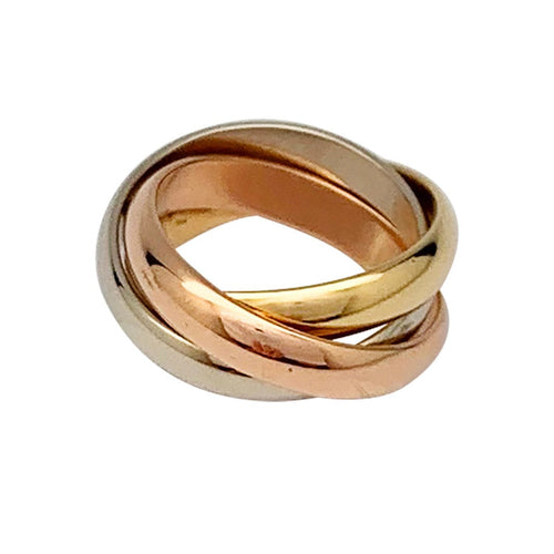 Bague 51 Bague Cartier, "Trinity Classique", trois ors. 58 Facettes 30969